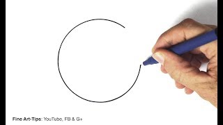 How to Draw a Perfect Circle Freehand  3 hacks and techniques [upl. by Oflodor]