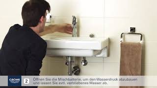 Grohe Installationsvideo Austausch der Kartusche [upl. by Muhan]