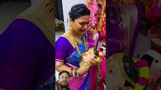 Did divsachi pahuni gaurai nighali wedding haldi marathi song gauri marathigirl mauji [upl. by Ltsyrk]