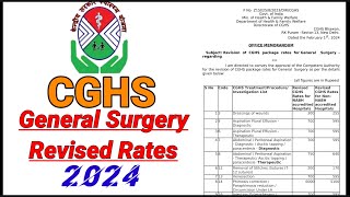 CGHS GENERAL SURGERY REVISED RATES GSFSQ CGHS RATES [upl. by Adnauqal637]