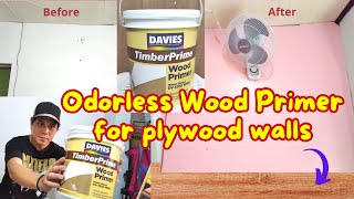 Odorless Wood Primer for Plywood walls [upl. by Chong575]