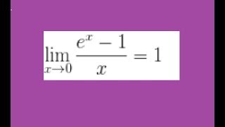 montrer que lim ex 1x 1 quand x tend vers 0 [upl. by Adnawuj667]
