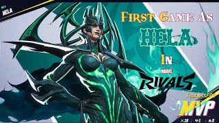 My First Game As HELA In Marvel Rivals 19 KD MVP [upl. by Decca]