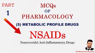 NSAIDs  MCQs  Pharmacology  part1 [upl. by Hillier]