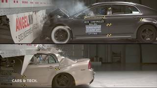 Underride Crash Test Results performed at the IIHS Institute [upl. by Ludewig]