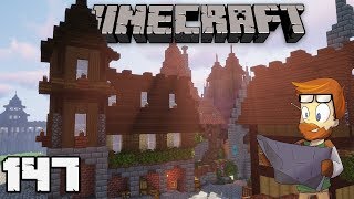 Building with fWhip  BANNER SHOP 147 MINECRAFT 113 Lets Play Single Player Survival [upl. by Bently831]