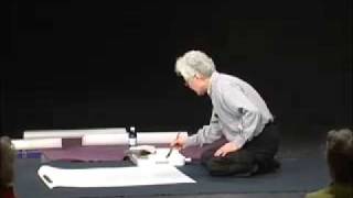 Shozo Sato Caligraphy Demonstration [upl. by Bostow]