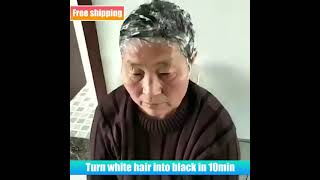 Ginger Herbal Hair Darkening ShampooTurn white hair into black in 10min [upl. by Yra127]