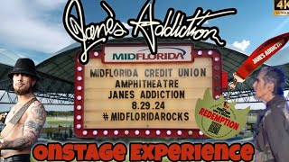 Janes Addiction ONSTAGE EXPERIENCE Tampa FL with a tour of the amp and VIP janesaddiction [upl. by Airotal]