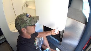 DIY Off Grid RV Shower  Solving Problems  Box Truck Camper [upl. by Levin]