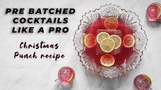 THE BEST WAY TO MAKE PRE BATCHED COCKTAILS [upl. by Almeida500]