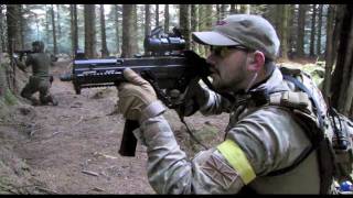 Airsoft War UMP M14 M1A1 POW Scotland HD [upl. by Uht84]