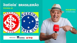 INTERNACIONAL X CRUZEIRO AO VIVO NA ITATIAIA  REACT DO BRASILEIRÃO 2024 [upl. by Labaw]