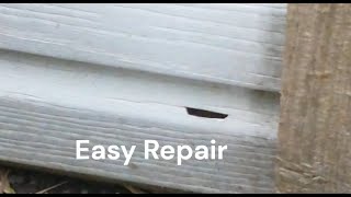 How to Repair Holes in Vinyl Siding [upl. by Justinian]