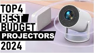 Top 4 Best Budget Projectors For 2024 [upl. by Yekim]