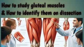 How to study gluteal muscles and how to identify them on dissection Anatomy Student Zone [upl. by Jasisa]