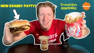 ASMR  NEW KRABBY PATTY MEAL MUKBANG 🍍🧽 [upl. by Garlen]