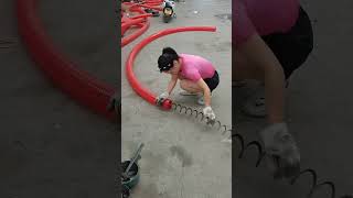 Hose spiral blade assembly process Good tools and machinery can increase work efficiency [upl. by Aid831]