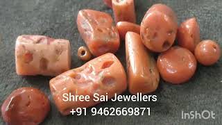 Moonga Coral Stone Price Quantity  types amp Benefits in Hindi How to Check Natural Coral [upl. by Cleave]