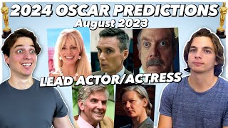 2024 Oscar Predictions  Lead Actor amp Actress  August 2023 [upl. by Dublin884]