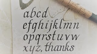 how to write in calligraphy  italic letters for beginners [upl. by Quenna]