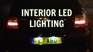 VW Golf MK4 LED Interior Lighting [upl. by Tower510]