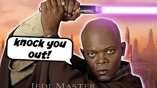 Mace Wants to Use the Dark Side to Knock a Guy Out  Star Wars Explained [upl. by Lerrad629]