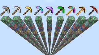 which pickaxe is the best tool in Minecraft experiment [upl. by Goar]