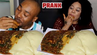 The prankster gets pranked 😂 Beaten at his own game 😂😂  funny husband and wife  hilarious couple [upl. by Sterling]