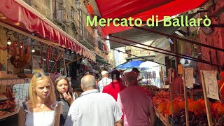 Ballarò Market Palermo Sicily 02 September 2023 Part 1 [upl. by Eytak]