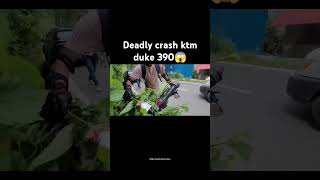 Duke 390 crash😱 shorts shortsfeed trending ktm duke390 crash r15 yamaha viralshort bike [upl. by Franciscka]