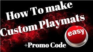 EASY How to make Custom Playmat Inked Gaming [upl. by Airamak]