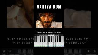 Variya song bgm perfect piano version with notes [upl. by Mccollum875]