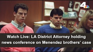 Live LA District Attorney to hold a news conference on the Menendez brothers’ case [upl. by Borg]