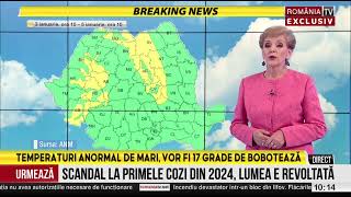 Vreme de primăvară de Bobotează dar ninsori viscolite la munte Romica Jurca are ultima prognoză [upl. by Iroj]