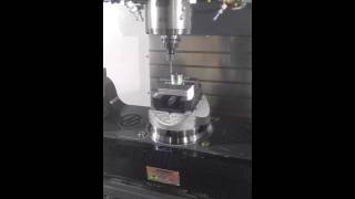 TCPC on a Haas Vf4 with TR210 Fifth axis and the next gen control [upl. by Ydaj]