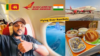 My First Air India international Flight Experience  free Seat amp unlimited food  Srilanka to India [upl. by Ahsinrev]