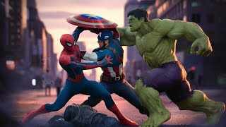 SpiderMan vs Captain America  SpiderMan vs Hulk  SpiderMan Game [upl. by Susanetta]