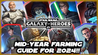 My MidYear 2024 Official Farming Guide for Star Wars Galaxy of Heroes [upl. by Tatiana878]