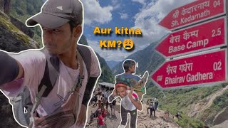 kedarnath trek🤯 19KM❌ 30KM✅😩PART5vlog RNF roastnhifry youtube [upl. by Haseefan]