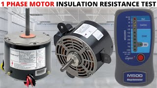 HVACR Insulation Resistance Test For Single Phase Induction Motor SUPCO M500 Megohmmeter Test Ohm [upl. by Clyde]