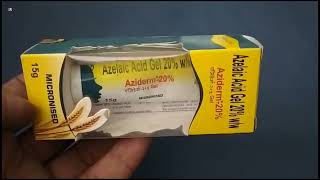 Aziderm 20 Gel  Azelaic Acid Gel  Aziderm Gel Aziderm 20 Gel Uses Side effects Benefits Dosage [upl. by Chucho]