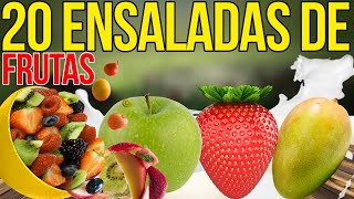 TOP 20 Recetas de ENSALADAS DE FRUTAS FACILES para NEGOCIOS RENTABLES y GANAR DINERO DESDE CASA [upl. by Deina746]