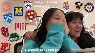 college decision reactions 2023  harvard  mit acceptance    ivys mit t20s safeties ✨ [upl. by Gally41]