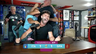 ITALIANS REACT TO BEATING SPAIN ON PENALTY KICKS  insane [upl. by Ardy]