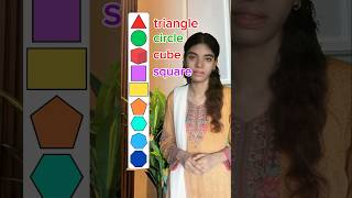 Shapes Vocabulary in English  Everyday english talk with Naila english viralvideo shorts [upl. by Eniagrom830]