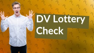 How to check dv lottery 2024 status [upl. by Francisca]