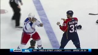 Donald Brashear vs Steve MacIntyre Nov 25 2009 [upl. by Lavena]