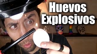 Como hacer Huevos Explosivos experimento  ChideeTv [upl. by Assereht]