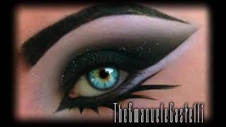 Arabic Black Smoky Eyes with Glitter  Dramatic Make Up Tutorial ft Illamasqua [upl. by Ahsyad898]